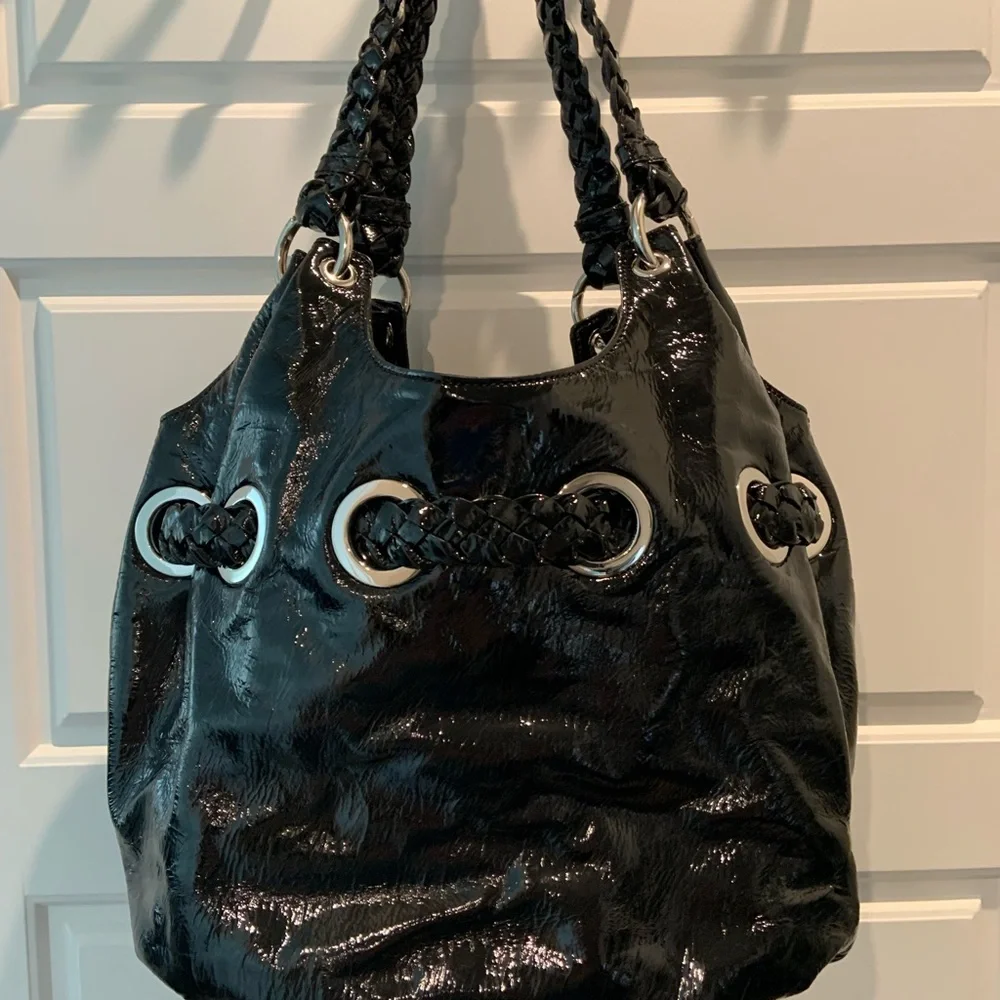 Michael Kors Patent Leather Handbag - Picture 5 of 11